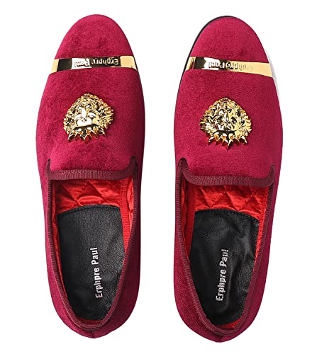 Men's Loafers Fashion Gold Buckle Wedding Party Shoes4