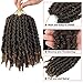 6 Packs Pre-twisted Spring Twist Hair 8 inch Pre-Twisted Passion Twists Crochet Braids For Bob Spring Twists Short Curly Bomb Twist Braiding Hair Hair Extensions(8''6Pcs-T1B 27)