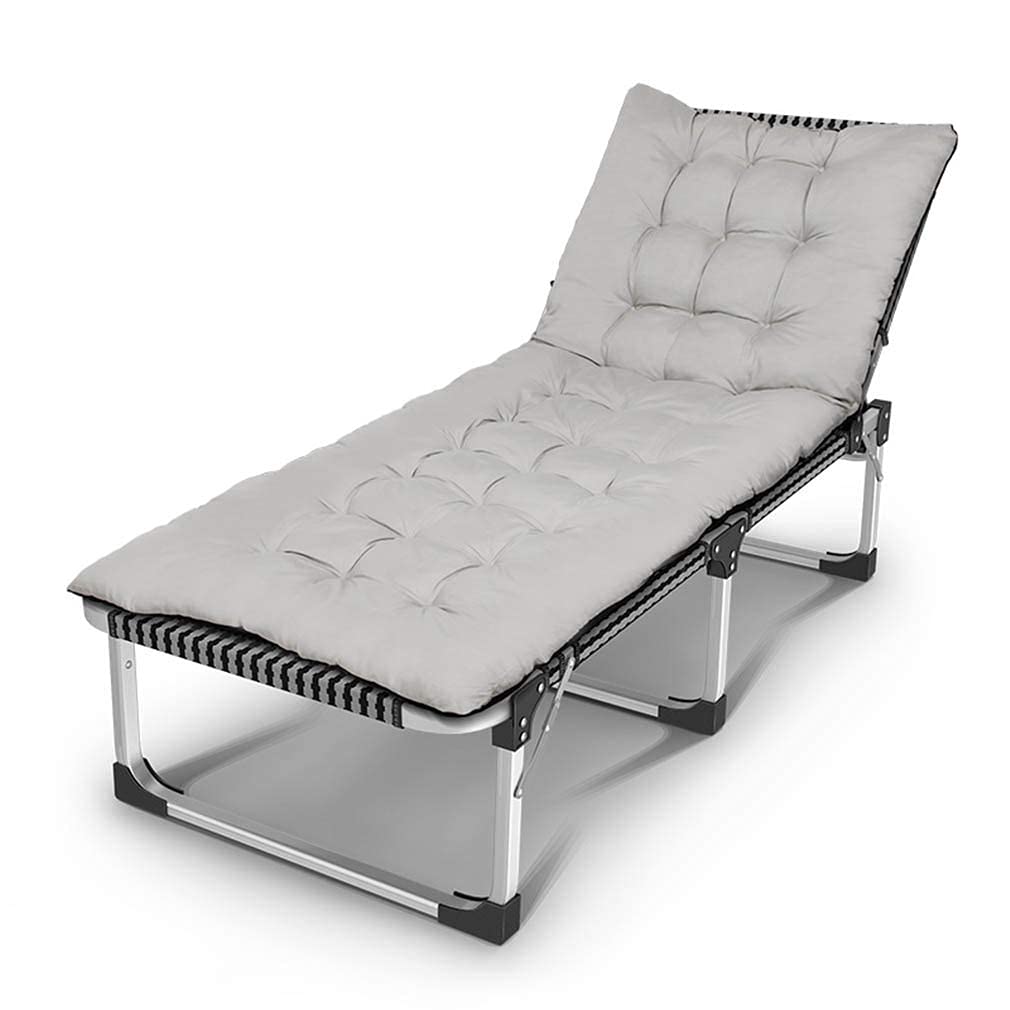 Chaise longue inclinable pliante pour un été relaxant au jardin ou au bord de la piscine