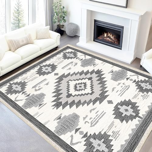 Area Rug 5x7 Western Rug Living Room Southwestern Aztec Rugs