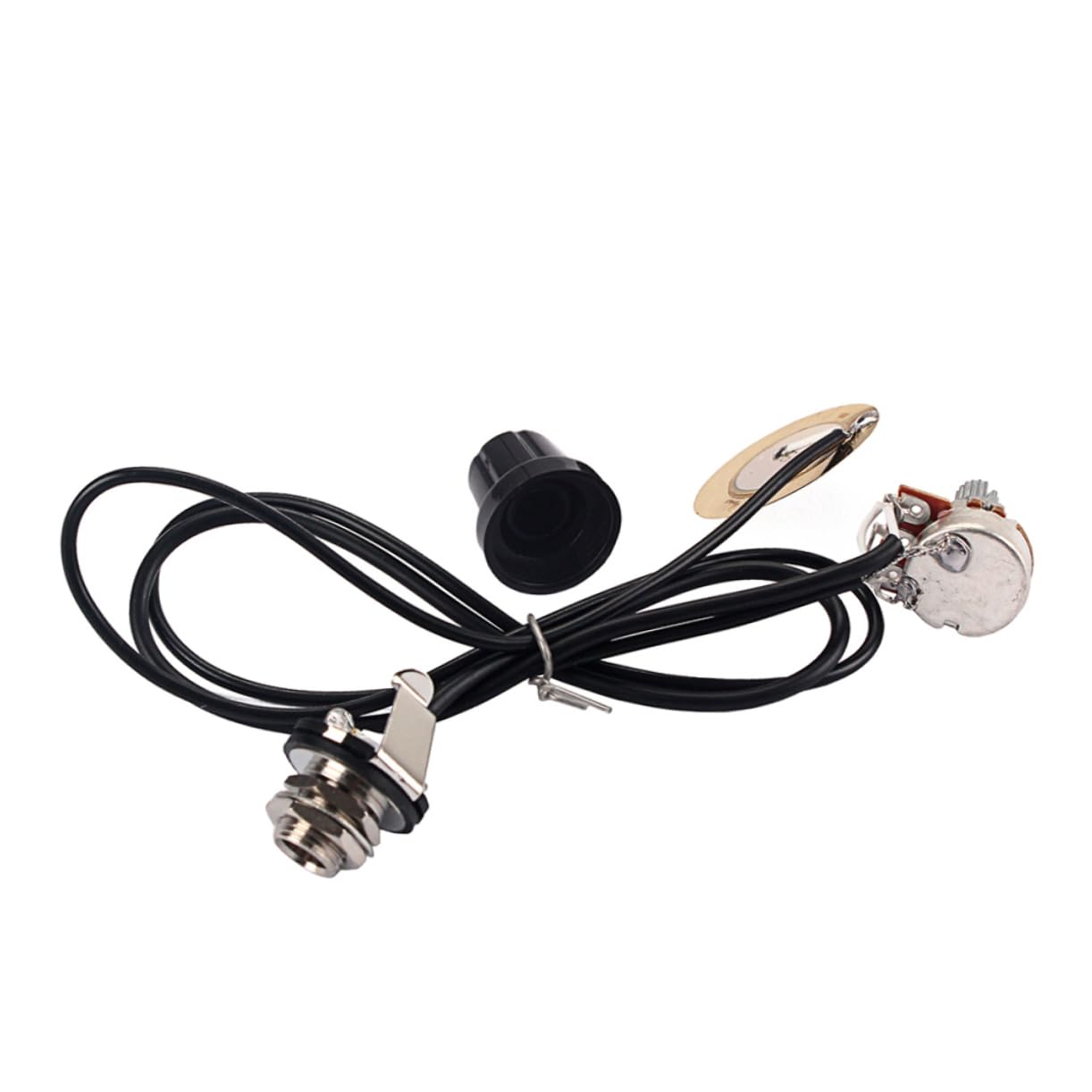 Toddmomy 27mm Guitar Pickup Potentiometer Output B500k Piezo Transducer Easy Installation for Ukulele Violin