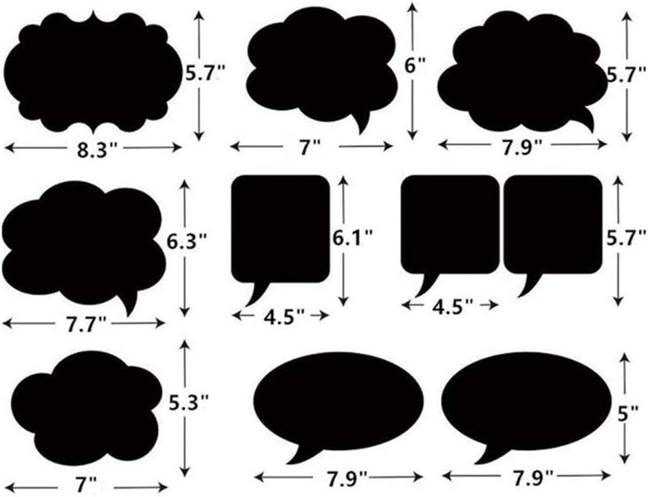 Wedding Party Photo Booth Props Kit Toshine DIY Photo Booth Sign for Wedding Black Chalkboard Photo Booth Props Bridal Shower Dress Up Pose Sign Fun Accessories (10 Pcs with chalk): Kitchen & Dining