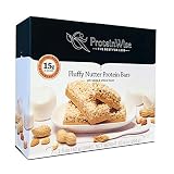 ProteinWise - Fluffy Nutter Protein Bars, Healthy Low-Carb Vegan Snack for Weight Loss, High Fiber, Low-Calorie, Kosher, High Protein - 7 Bars Per Box