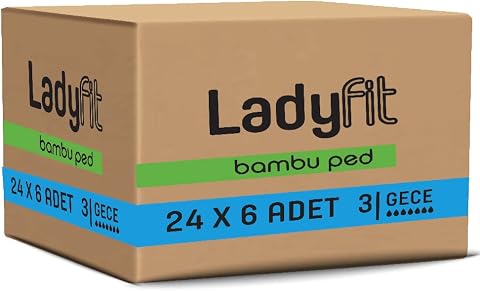 Ladyfit Bambu Gece 144'lü Vegan Ped (24 x 6 Adet)