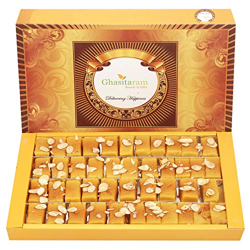 Image of Ghasitaram Gifts Diwali Gifts Diwali Sweets - Soft Mysore Pak, 800g