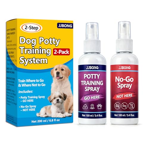 JJBONG Potty Training Spray for Dogs, Puppy Potty Training Spray, Includes Here Potty & Not Here...