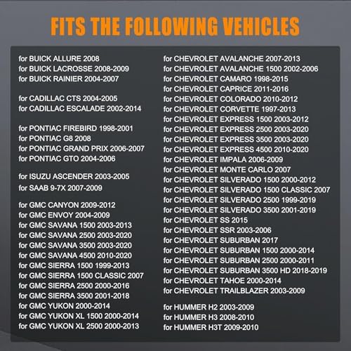 Image of 12617944 Exhaust Manifold Gasket Bolts Kit Manifold Gaskets with Bolts Compatible with Silverado Sierra Suburban 1500 2500 HD Yukon CTS Escalade MLS LS LQ LM7 4.8L 5.3L 5.7L 6.0L 6.2L
