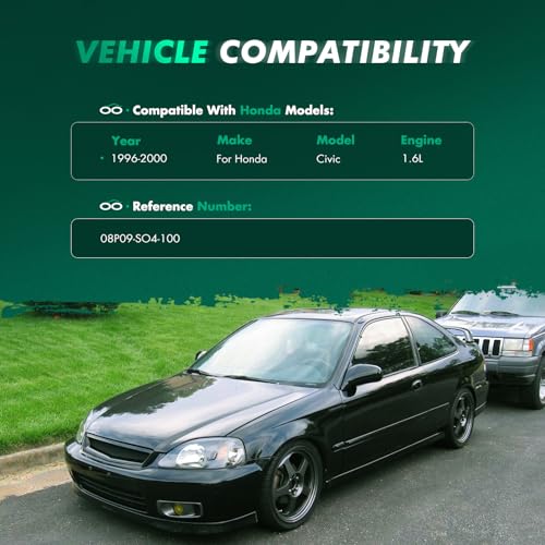 Image of SCITOO Mud Flaps 4PCS Suitable for Honda Civic 1996-2000 Front & Rear mud Flaps Splash Guard Set