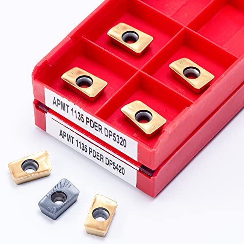 10 piezas Carbide Inserts APMT1604 1135 CNC miniatura 3