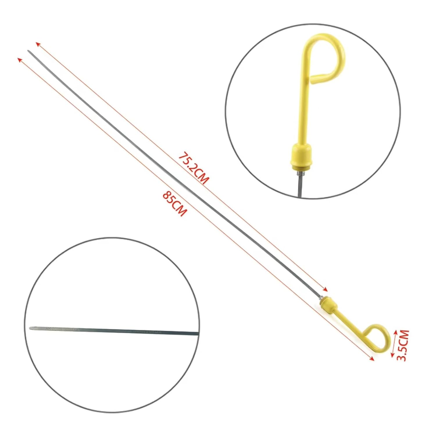 Automotive Oil Level Gauge for F-250 for F-350 for Super for Duty 1988 1989 1990 1991 1992 1993 1994 Car Engine Oil Dipstick Parts OEM：F4TZ-6750-DA