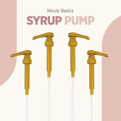 Miniatura 7 de NixxieBasics - Bombas de jarabe de café de 25.4 onzas (25.4 fl oz) se adapta a (Torani, DaVinci, Starbucks, Jordans Skinny, Top Creamery, Allgero)