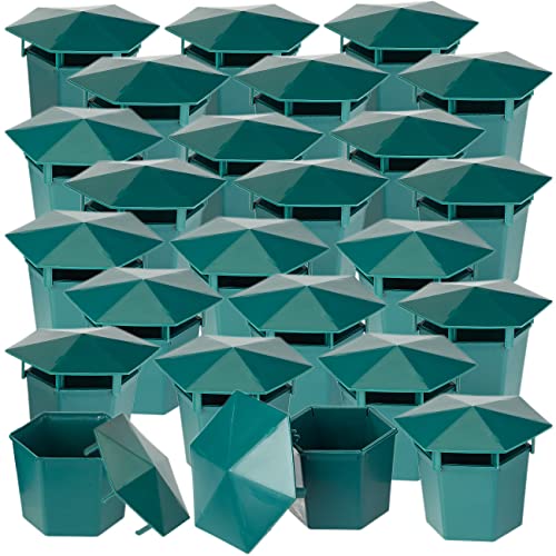 Exbuster Schnecken-Fallen: 24er-Set Premium Bio-Schneckenfallen ohne Chemie und Gift (Gartenfalle gegen Schnecken, Fallen zur Abwehr von, Garten)