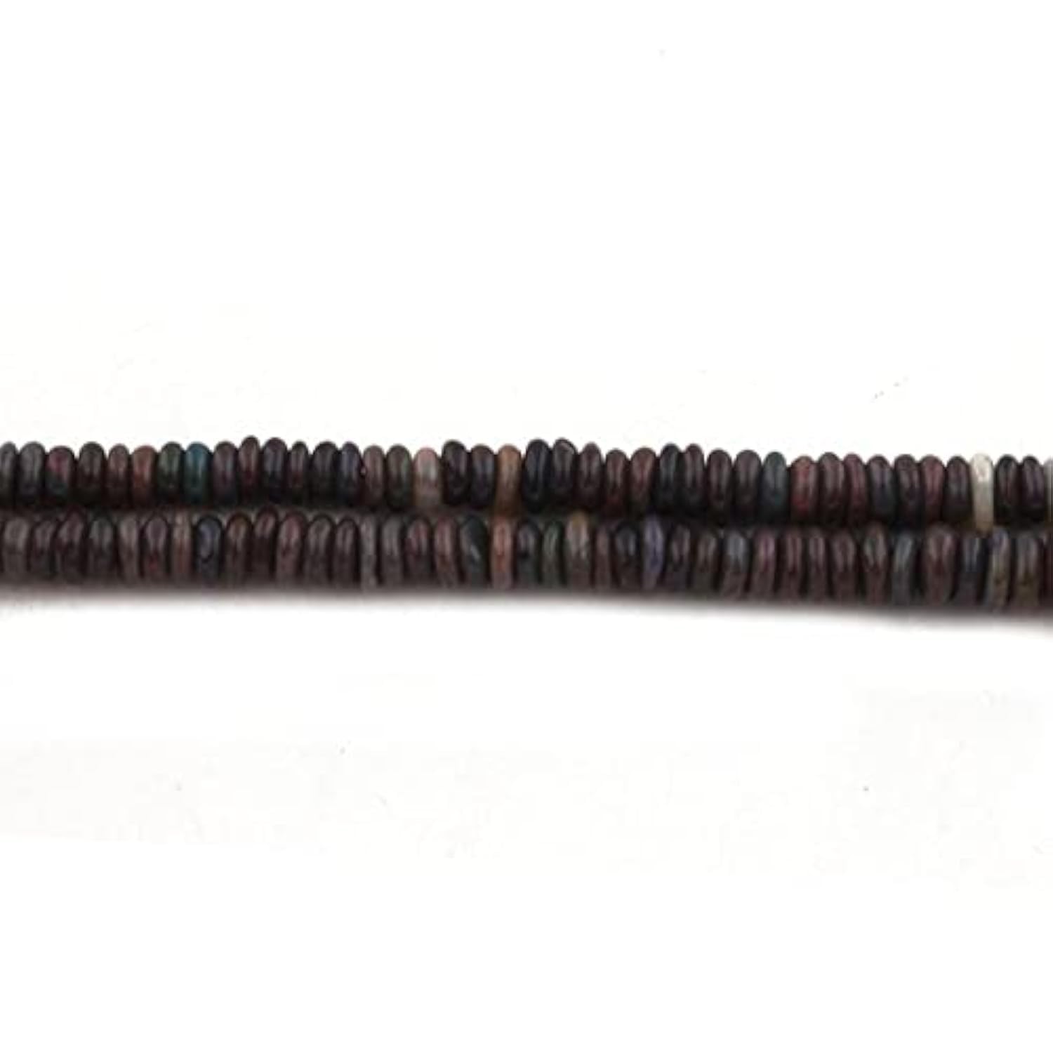 Opale noire d'Éthiopie perles heishi rondelles pour réparer et personnaliser un collier