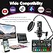 2025 Upgraded Podcast Equipment Bundle for 2, Recording Studio Kit with Dual Condenser Microphones, Audio Interface Mixer (4 Custom Sound Effects), Easy Setup for Podcasting, Streaming & Gaming