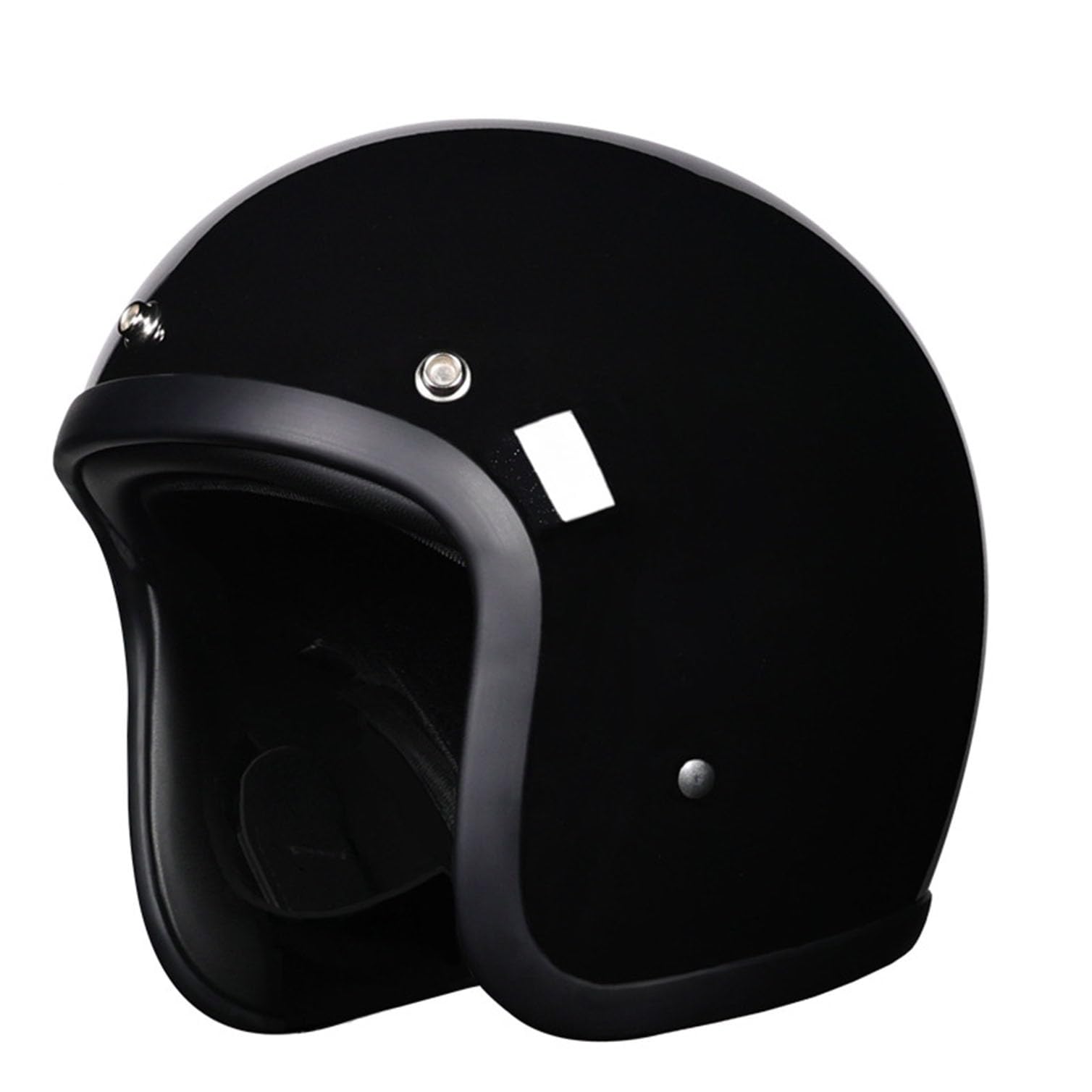 Moto 3/4 Casco Jet Casco Material de Fibra de Vidrio Casco de Motocicleta Vintage Casco De Scooter Chopper Casco De Moto Vintage para Hombres Y Mujeres ECEDOT Homologado
