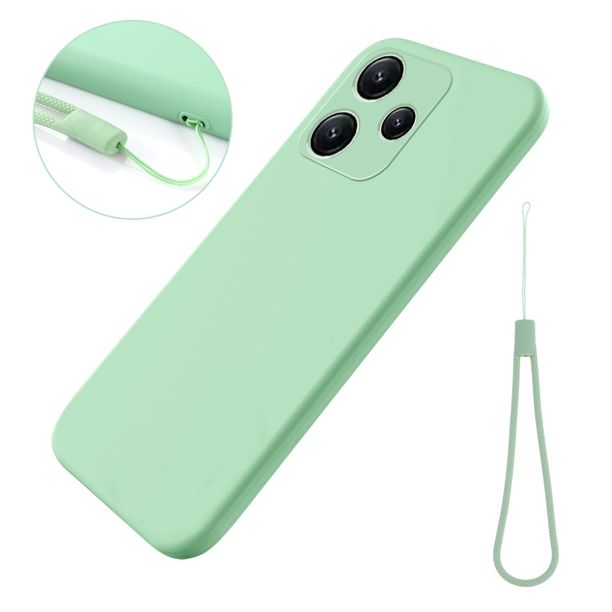 Minimalist Series Silicone Case For Xiaomi 12 And Xiaomi 12X Black Matte Finish Lightweight Mobile Phone Case Slim Soft Protective Tpu Cover With Matte Surface