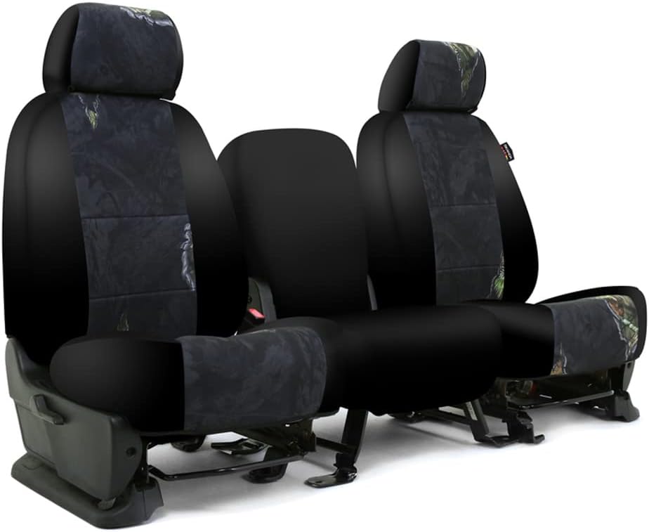 Skanda Custom Fit Seat Cover Designed for Select Ford Models: 1 Row, Neosupreme Fabric, Mossy Oak Eclipse Solid