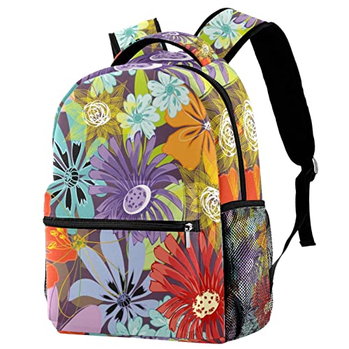 Sac à dos classique léger rose pour femme au motif fleurs de cerisier
