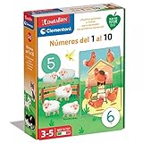 Clementoni Educativo Aprende los Números del 1 al 10 ¡con 3 modalidades de Juego 18x23x5,5 cm, Multicolor (55447.8)