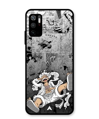 Image of Premium Anime 2 Case for Xiaomi Redmi Note 10T (Glossy Finish) Soft-Touch Metal TPU Back Cover, Shockproof, Designer, Aesthetic Mobile Phone Case