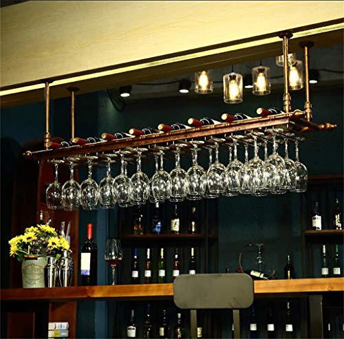 Soporte para botellas de vino colgante LUNEZY 60×30cm miniatura 6