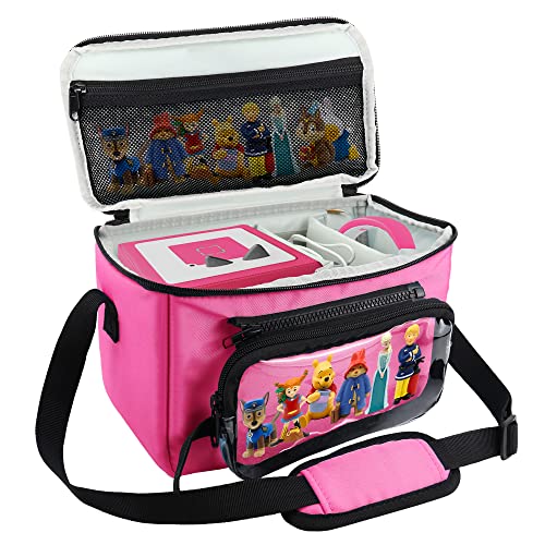 Annmore Carry Case for Toniebox and Characters Travel Bag Compatible with Yoto Player and Cards, Pink