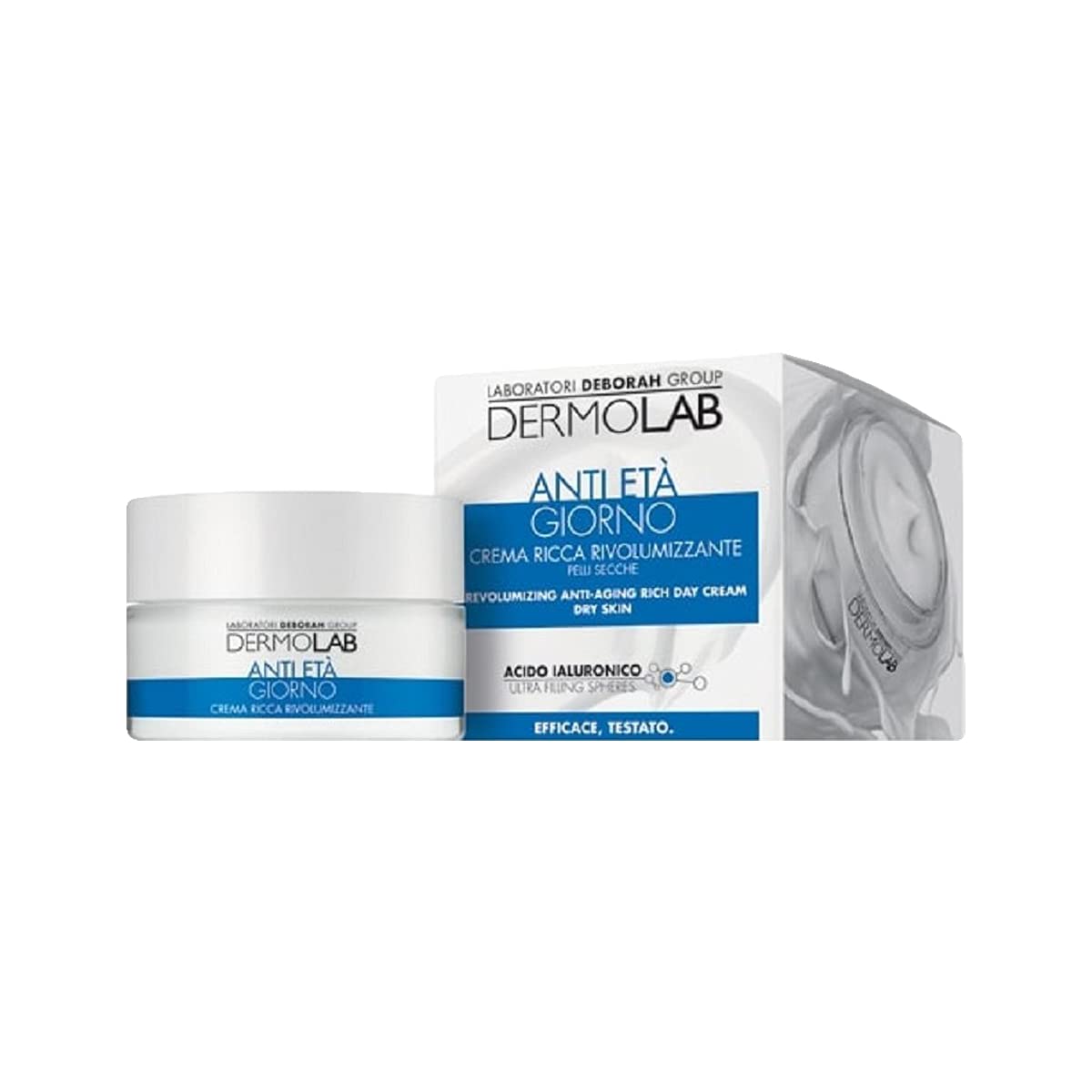 DERMOLAB Kit Anti Età : Maschera - Acqua micellare - Latte detergente - Tonico - Gel contorno occhi - Crema ricca giorno - Siero booster + Pochette