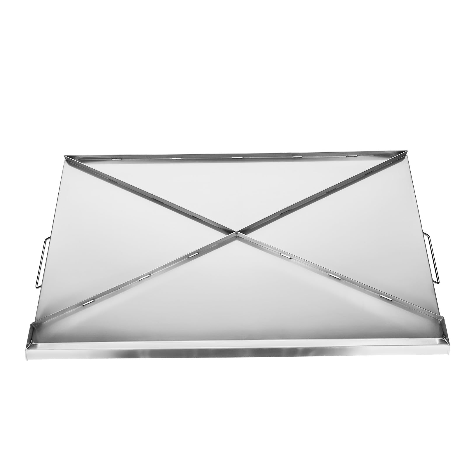 VEVOR Plaque de cuisson en acier inox, plaque de four rectangulaire universelle à dessus plat, 910 x 525 mm, batterie de cuisine familiale portable à gaz avec poignée, pour camping, fête de talonnage