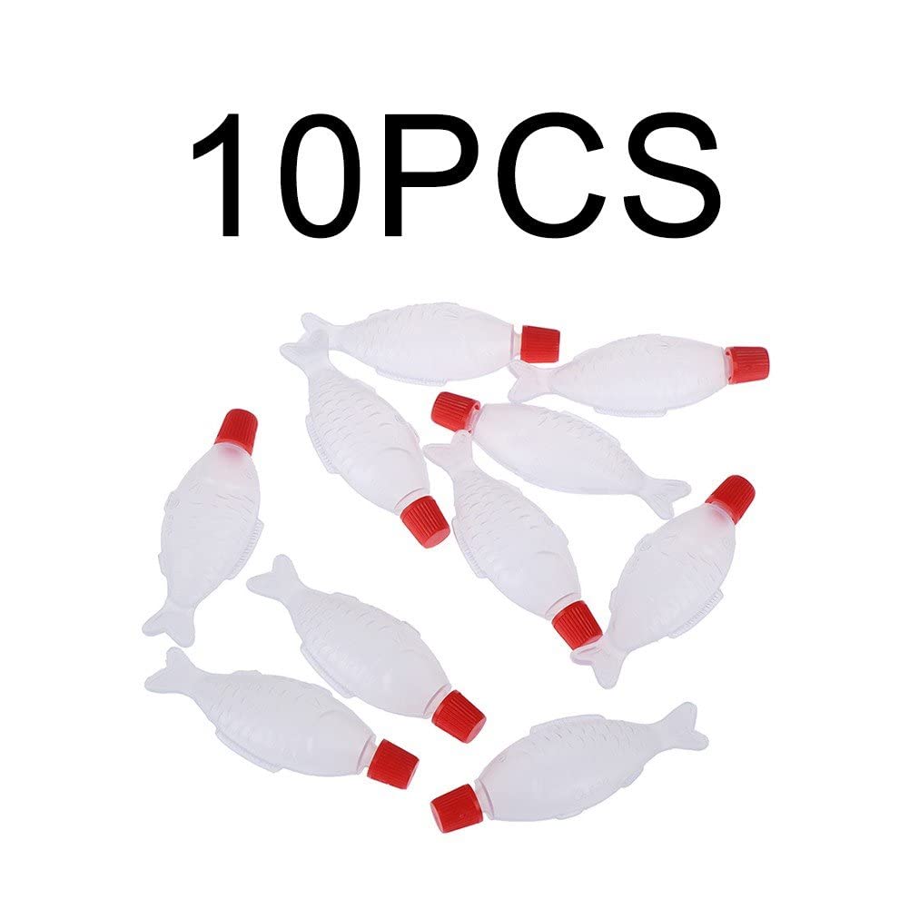 10 szt. 4 ml butelki z sosem sojowym w kształcie ryby mini butelki do wyciskania butelki na ocet naczynie na sos kulka ryżowa pojemnik wzmacniający smak