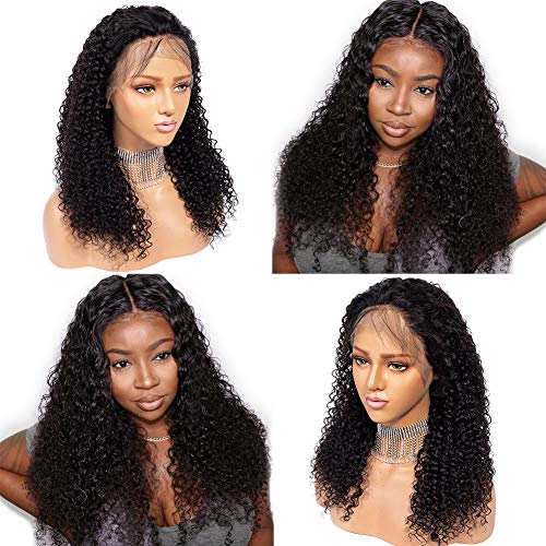 CYNOSURE Lace Front Human Hair Wigs for Black Women 13x4 9A Curly Lace Front Wigs Human Hair Pre Plucked With Baby Hair (12, Curly Wigs) - Thumbnail 2