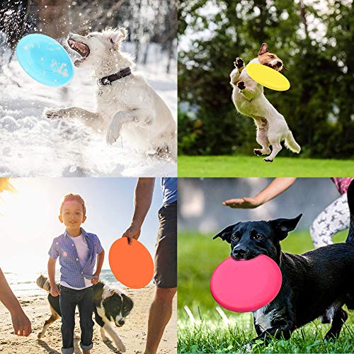 Originalidad Frisbee Kids Flying Disc Toy - Silicone Flying Disc Toy for School Sports Party Favors Outdoor Game Colorful 6 Pack Bulk Set - Thumbnail 6