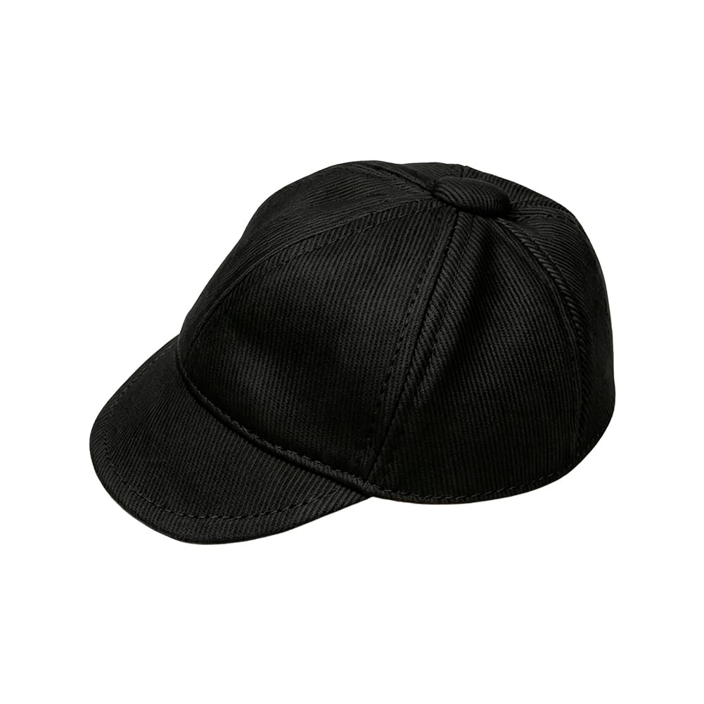 DICOSMETIC Plüschpuppen Baseball Cap Schwarz Miniatur Puppenhut 10.5cm Polyester Caps für 10cm Plüschpuppen Miniatur Fotografie Requisiten Puppen Verkleidungszubehör Innendurchmesser: 67mm