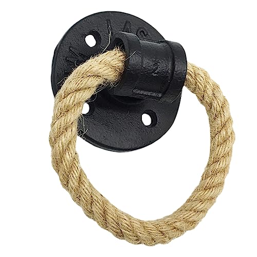 OSALADI Poignée De Porte Vintage En Corde Pour Meuble Tiroir Armoire 2.72X2.72X1.65 Pouces Anneau Métallique Durable Facile À Installer Style Rétro