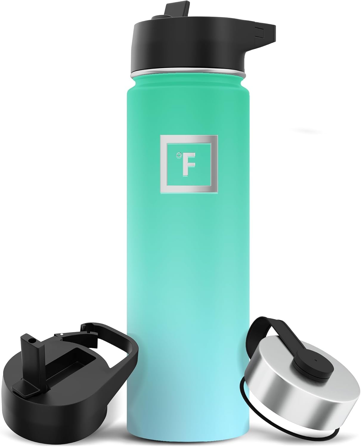 Edelstahl Trinkflasche mit Strohhalm - 650/950/1200/1800 ml - Kohlensäure Geeignet Auslaufsicher Doppelwandig Isoliert Thermosflasche BPA-Freie - Wasserflasche Sport Gym Fitness Reisen Kinder