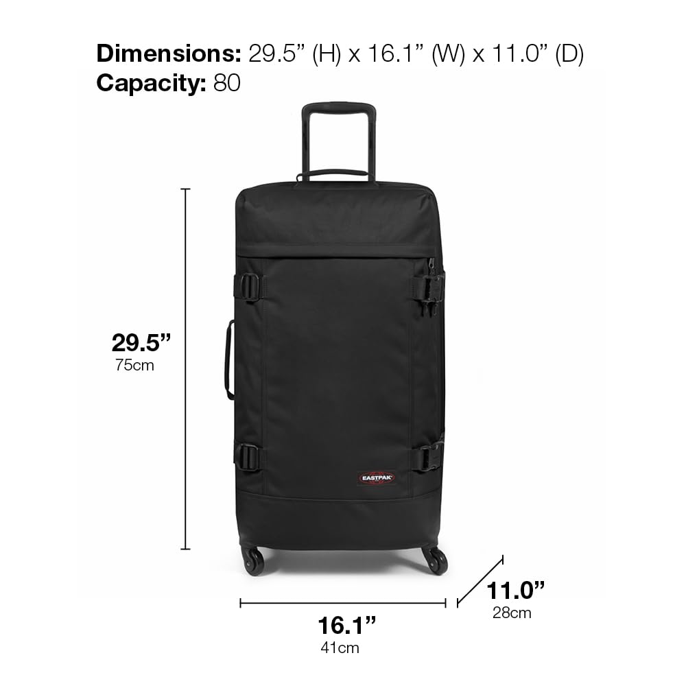 Eastpak TRANS4 L Valise, 75 x 41 x 28 cm, 80 L - Black (Noir)
