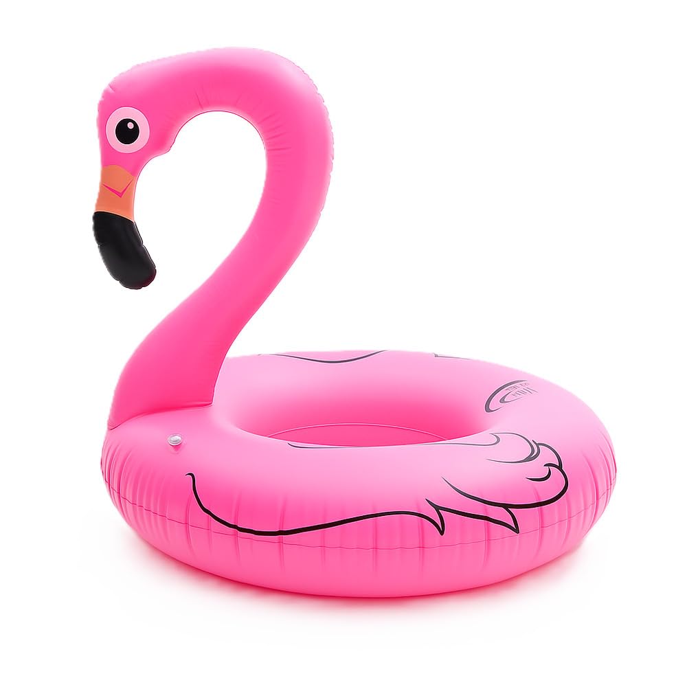 Stylex Party Summer Inflatable Pool Floats PVC Floatation Devices for Holiday Summer Pool Water Flamingo Lay-Lo Pineapple and Watermelon Slice (Flamingo)