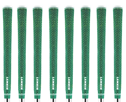 Lamkin UTx Solid Cord Green Golf Grip Bundle (8 Piece), Midsize