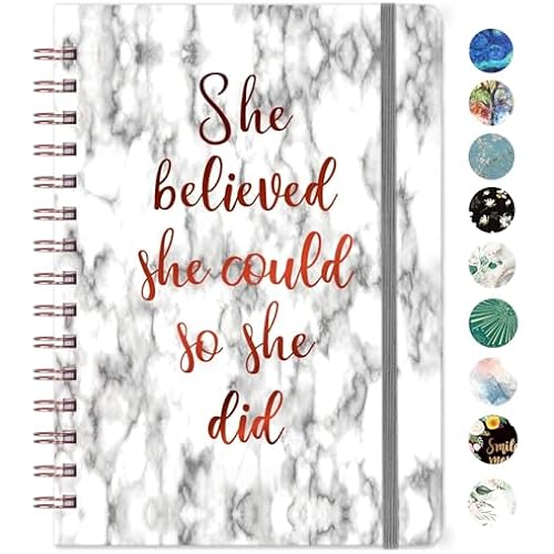 Frasukis Ruled Notebook/Journal - Spiral Notebook, 8.5" X 6.4"