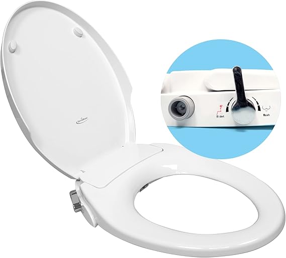 GenieBidet [ELONGATED] Bidet Attachment for Toilet Seat Self Cleaning