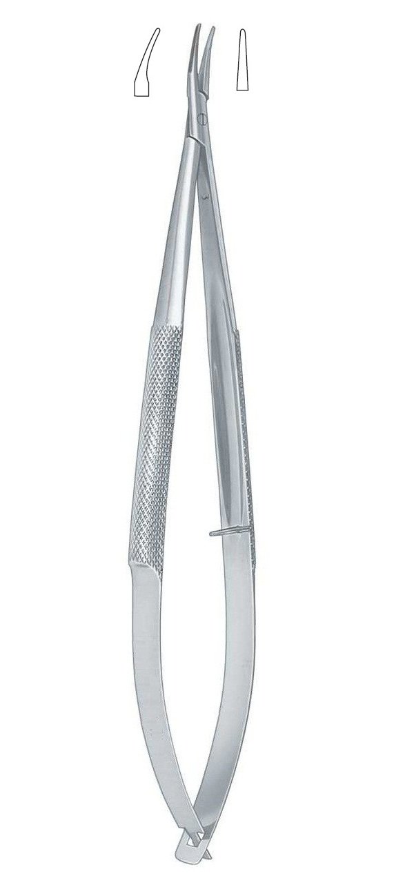 Barraquer Needle Holder Straight 4"/10CM (W/O Lock), Smooth