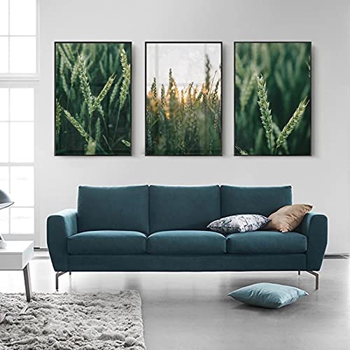Décor Peintures Modernes pour Salon Style Scandinave Triptyque Plantes 50x70cm