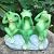 Tirifer 3 Cute Frog Statue Garden Decor, See Speak Hear No Evil Green Frog Figurine Outdoor Yard Decoration Garden Accessories for Patio, Balcony, Porch, Art Lawn Ornaments
