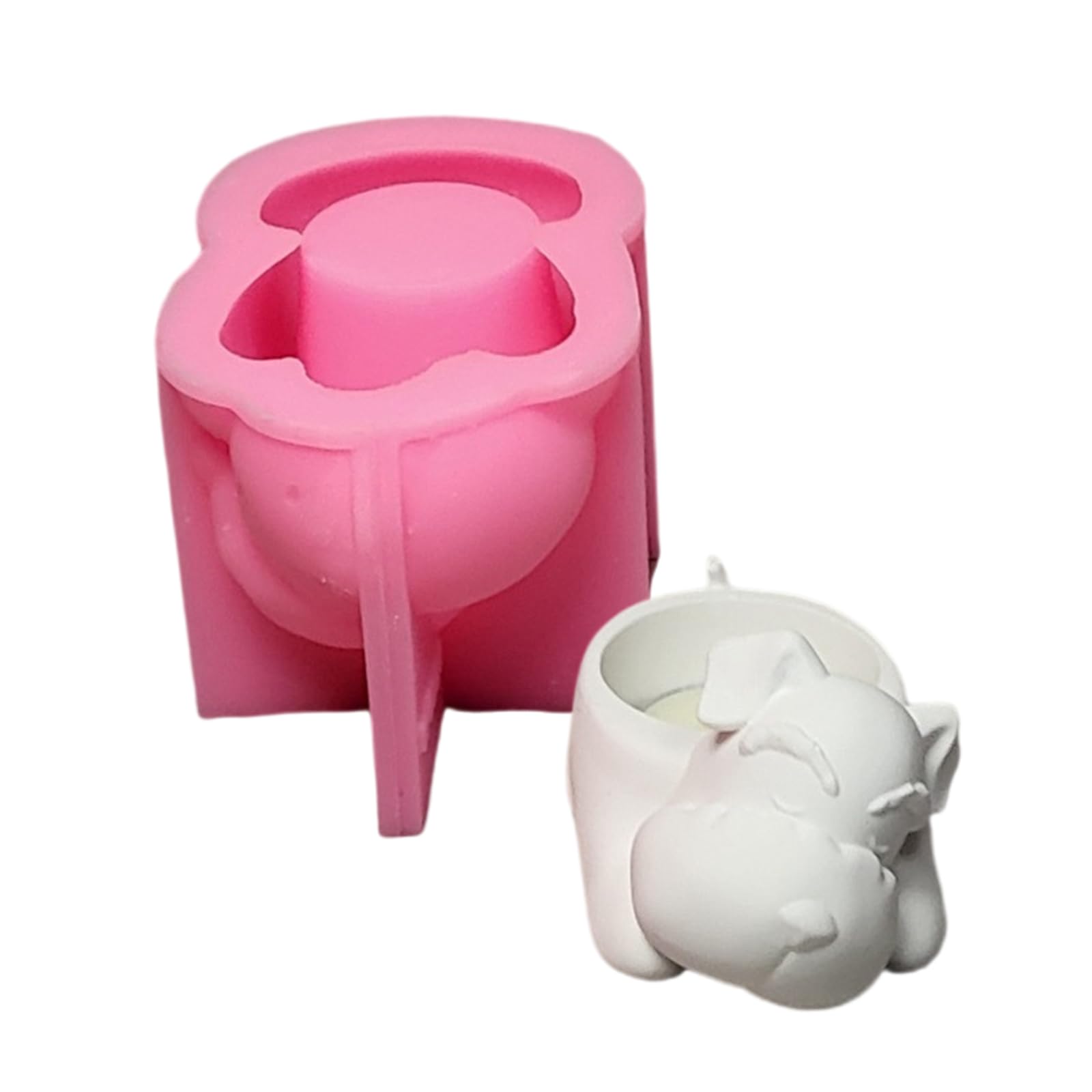 Tsophreniq Dog Silicone Molds Plasters Ornament Castings Animal Craft Supplies Dog Animal Silicone