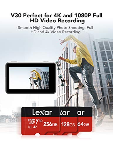 Lexar 128Gb Micro Sd Card, Microsdxc Flash Memory Card With Adapter Up To 160Mb/S, A2, U3, V30, C10, Uhs-I, 4K Uhd, Full Hd, High Speed Tf Card For Phones, Tablets, Drones, Dash Cam, Security Camera #TOP3