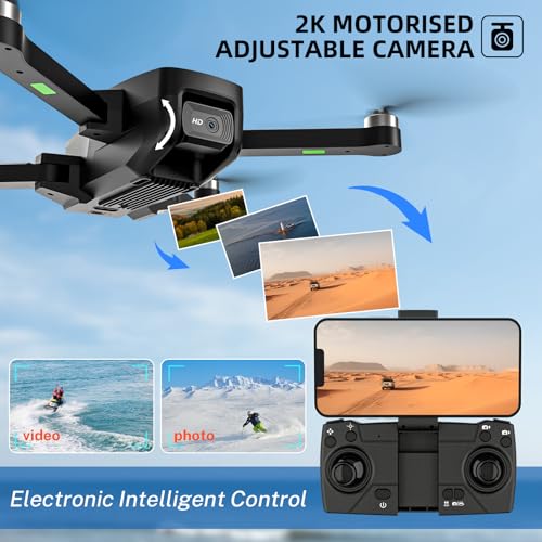 Teerok T18 Brushless Motor Drone With 2 Cameras For Adults 5Ghz Fpv Drones, 40 Km/H Rc Quadcopters With Wind Resistance Class 4, Optical Flow thumb #1