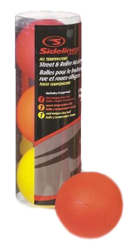 Street & Roller Lot de 3 balles de hockey