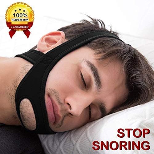 Toothy Snoring Chin Strap Most Effective Snoring Solution and Anti Snoring Devices - Snoring Chin Strap - Stop Snoring Sleep Aid for Men and Women - Black