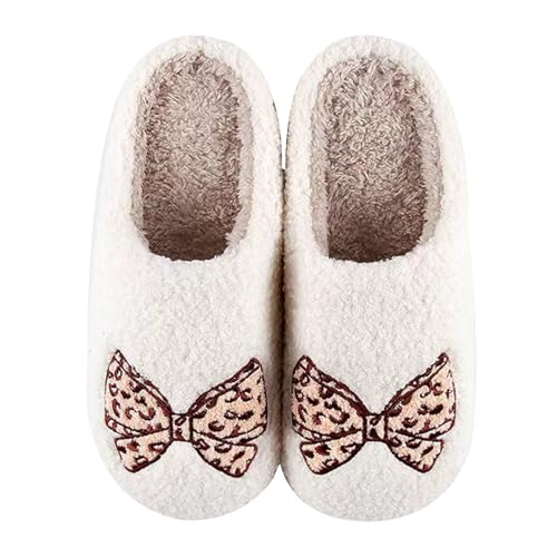 Image of Halloween Pumpkin Slippers for Womens Mens Cute Cartoon Slippers Plush Warm Memory Foam Shoes