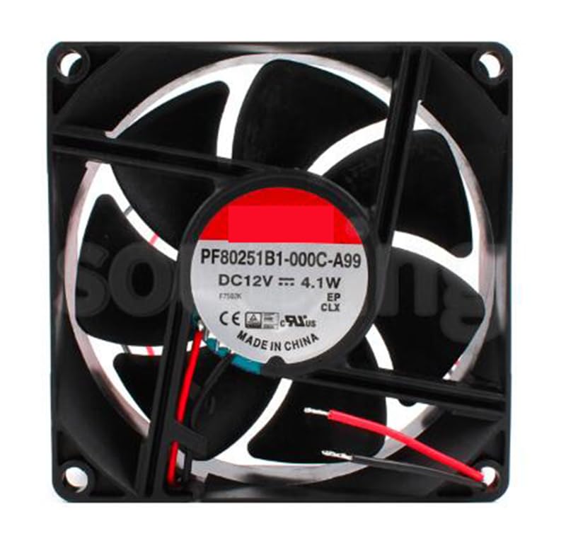 Ventilateur de refroidissement 80 mm axial de rechange 12 V à deux fils