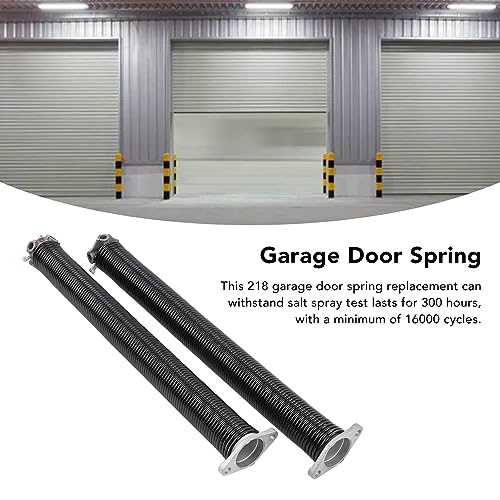 Ausla 2 Muelles de Torsión para Puerta de Garaje de 2 Pulgadas, Hechos de Bobina de Acero y Barril de Aluminio, Mínimo 18.000 Ciclos para Reemplazo e Instalación Familiar (11x70cm)